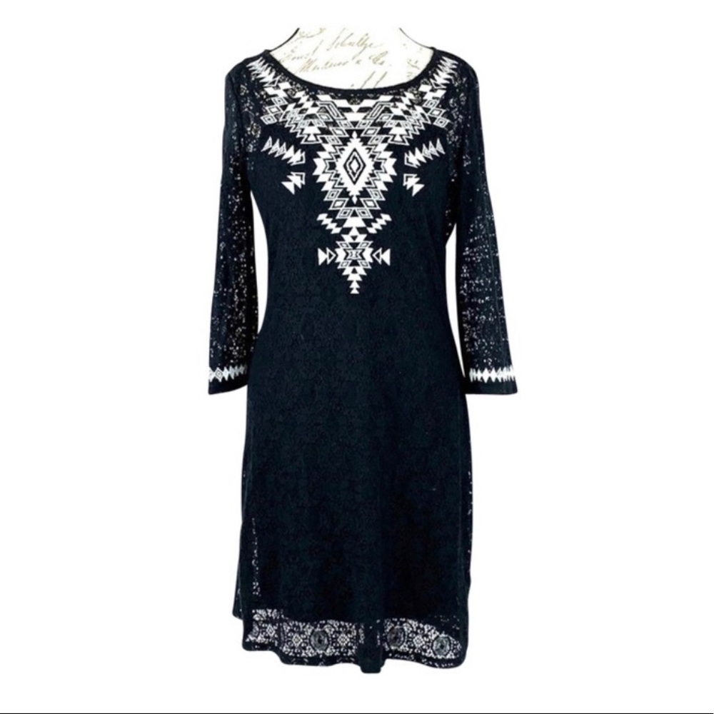 Express Black Tribal Dress